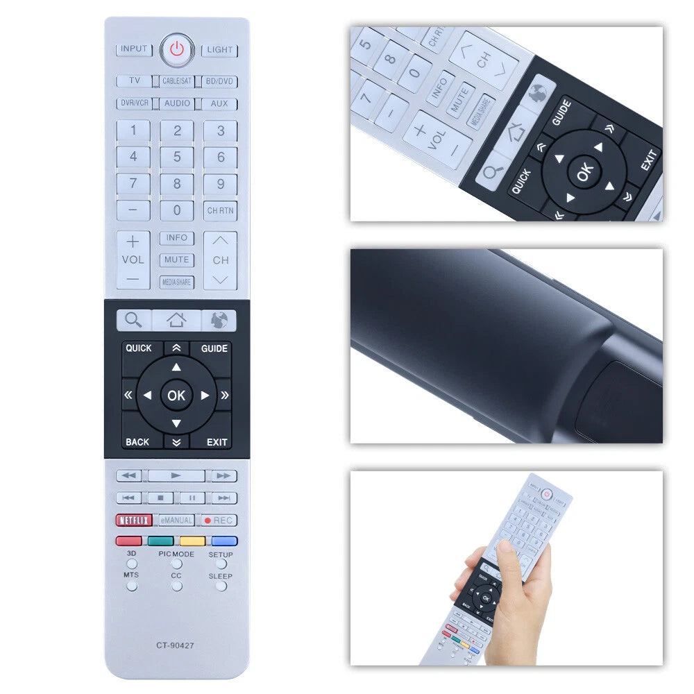 CT-90427 For Toshiba TV Remote Control 58L7350U 65L7350U 58L9300U 65L9300U