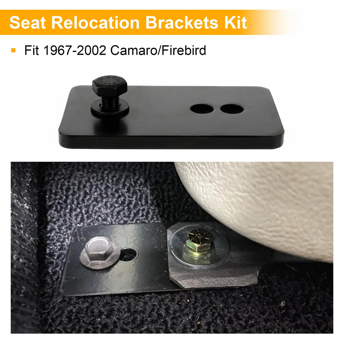 67-02 Camaro/Firebird Seat Relocation Brackets Kit For 1.5-2" Extension