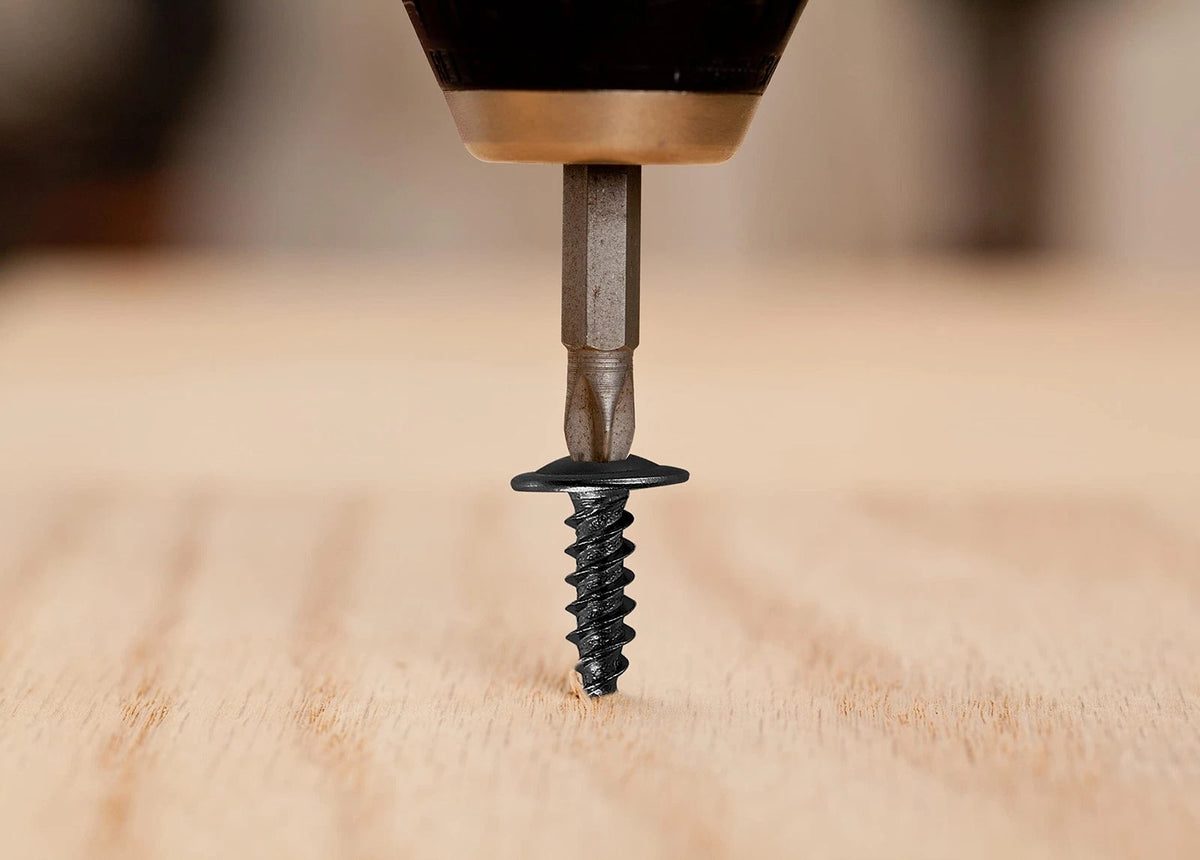 Wensilon (250 pcs)#8×1" Black Truss Head Wood Screws Quick Metal #8×1",