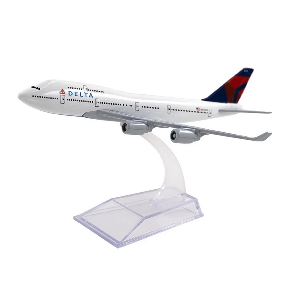 1/400 16cm Delta B747 Alloy Plane Model Airplane Model Simulation Plane Ornament