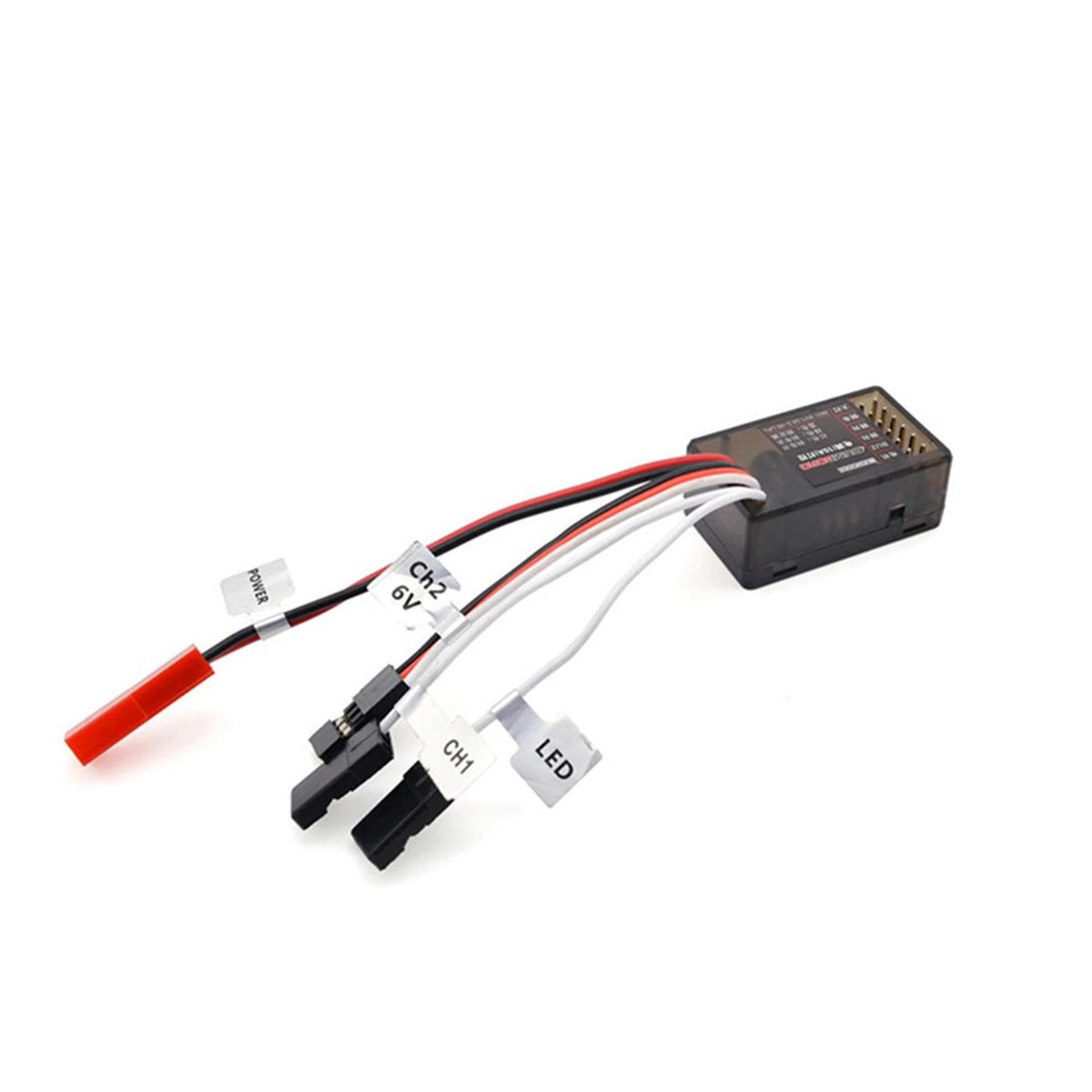 10A Brushed RC ESC 2s/3s Dual Way Brake LED Control for 1/28 1/24 RC Car Model d