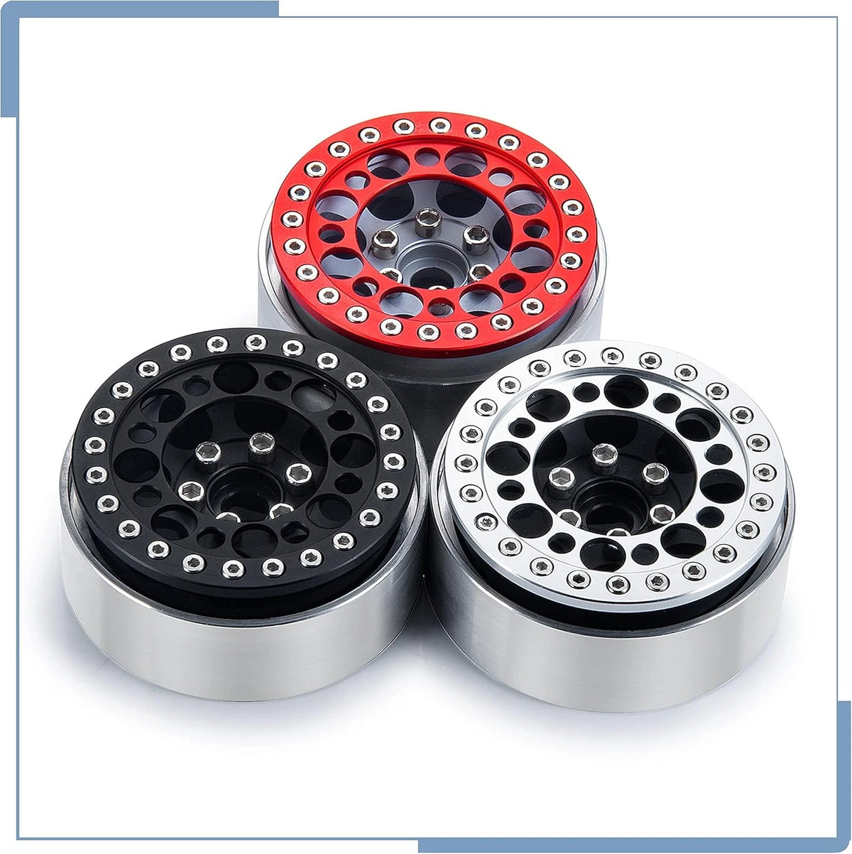 Zolikar RC 2.2 Beadlock Wheel Rings 4Pcs for 1/10 Scale Crawler Car SCX10...