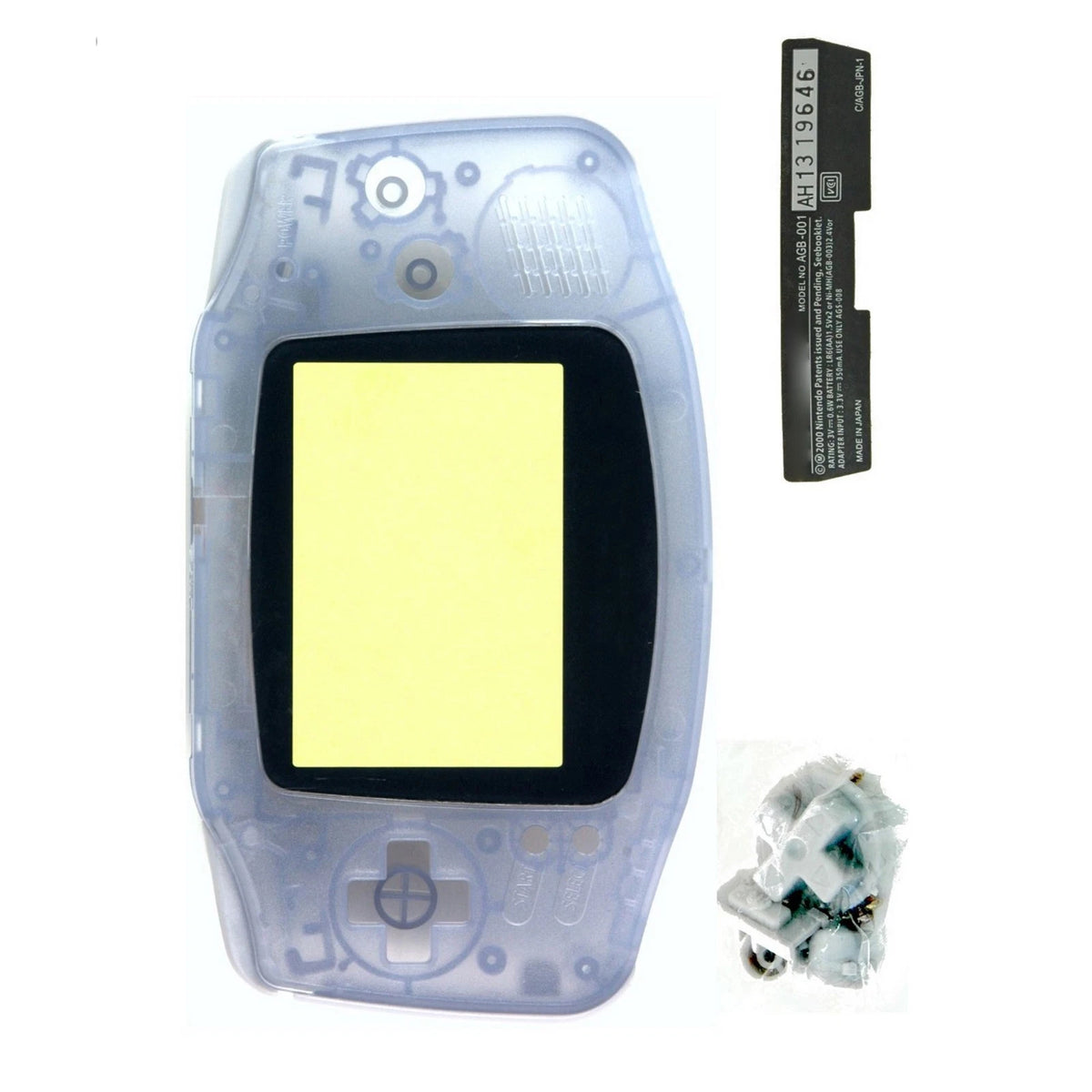 Transparent Full Housing Case Clear Shell Pack for Gameboy Advance GBA Console
