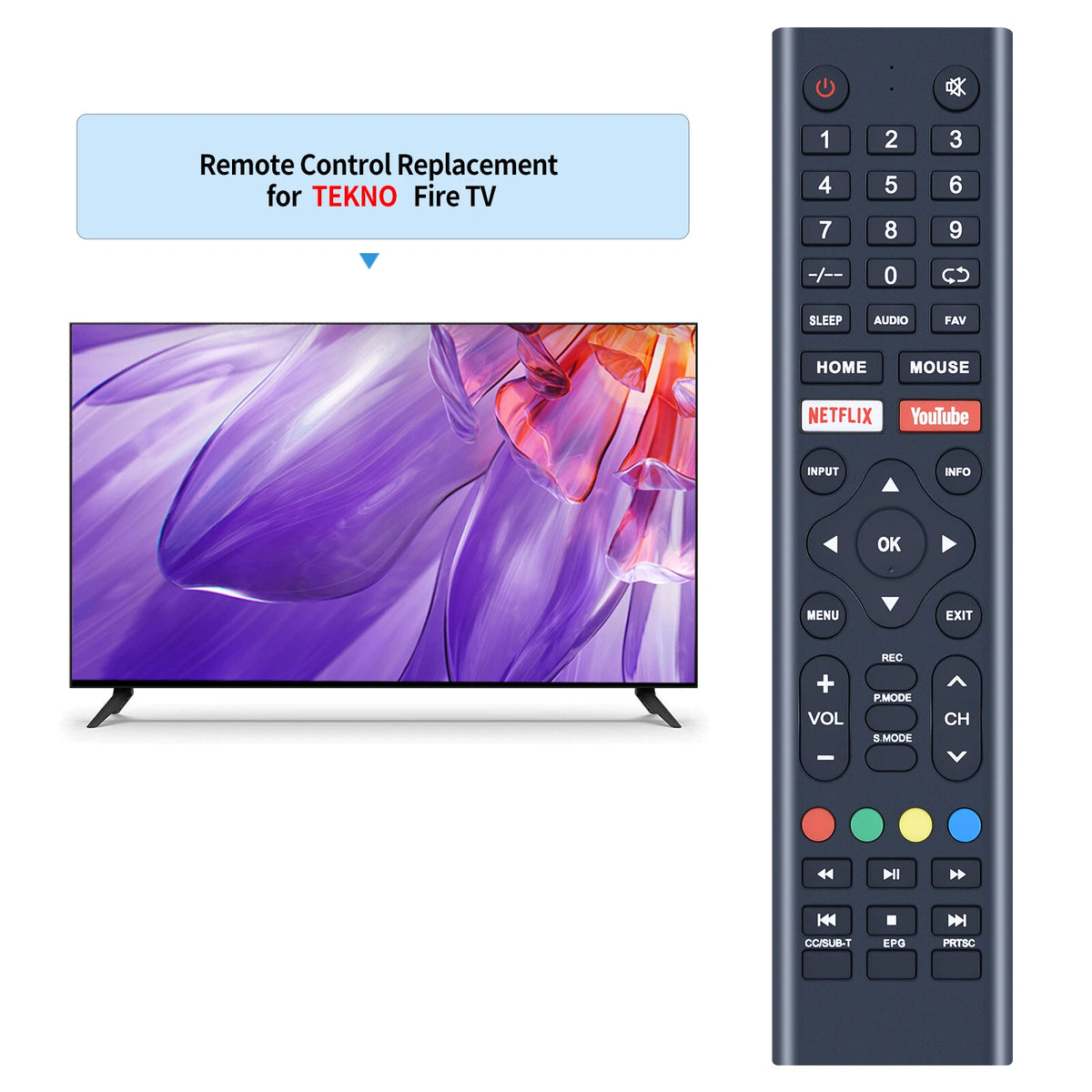 Replacement Remote Control For TEKNO mouse