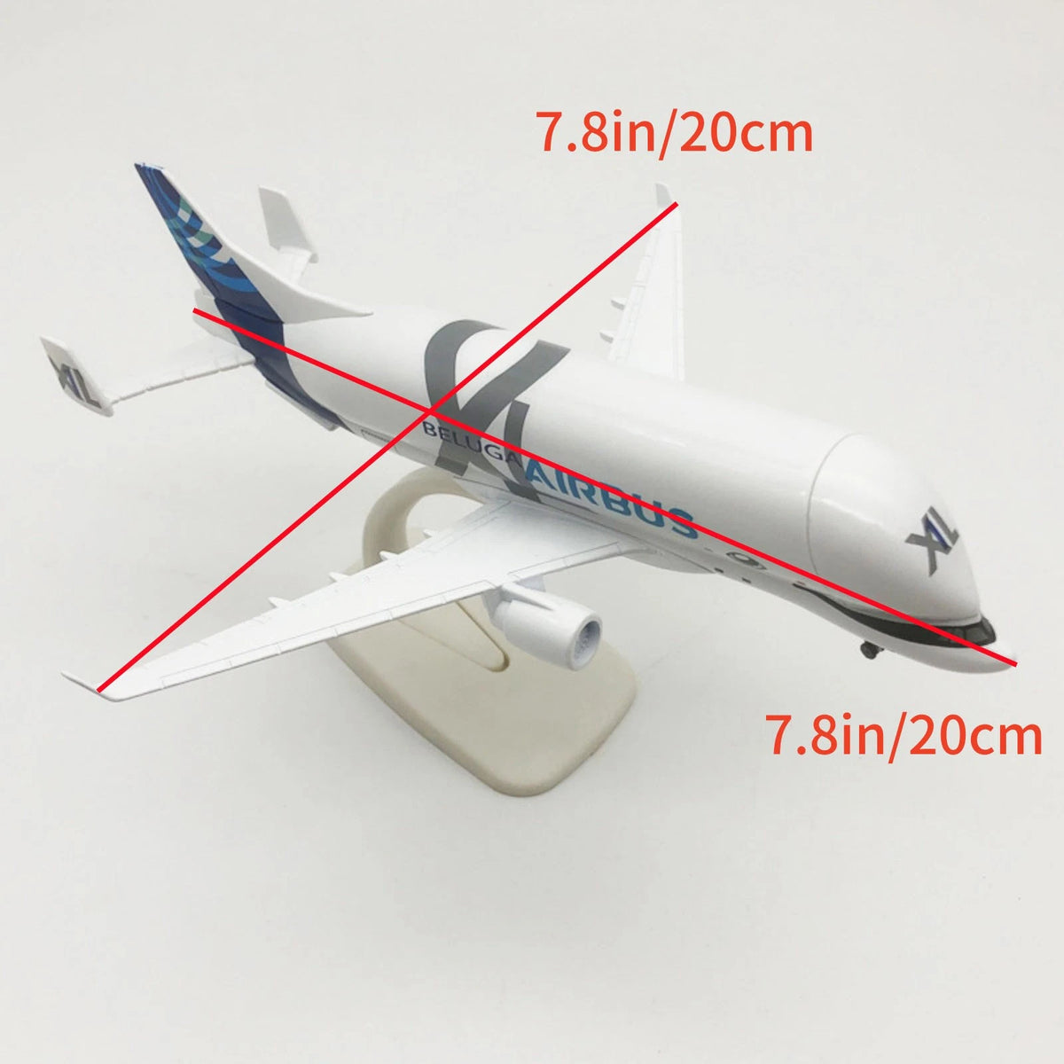 1/400 Scale For Airbus A330-700L Beluga XL Aircraft Diecast Model 20cm Desktop