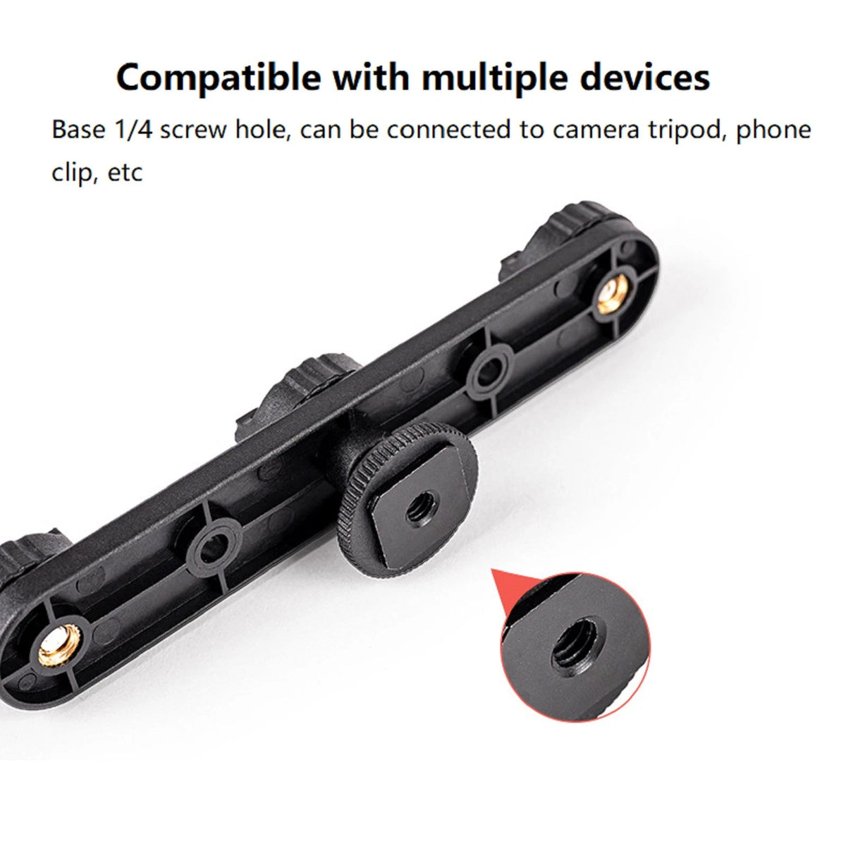 Triple Hot Shoe Bracket Holder For Camera Hot Shoe Camera Support For Fill Light
