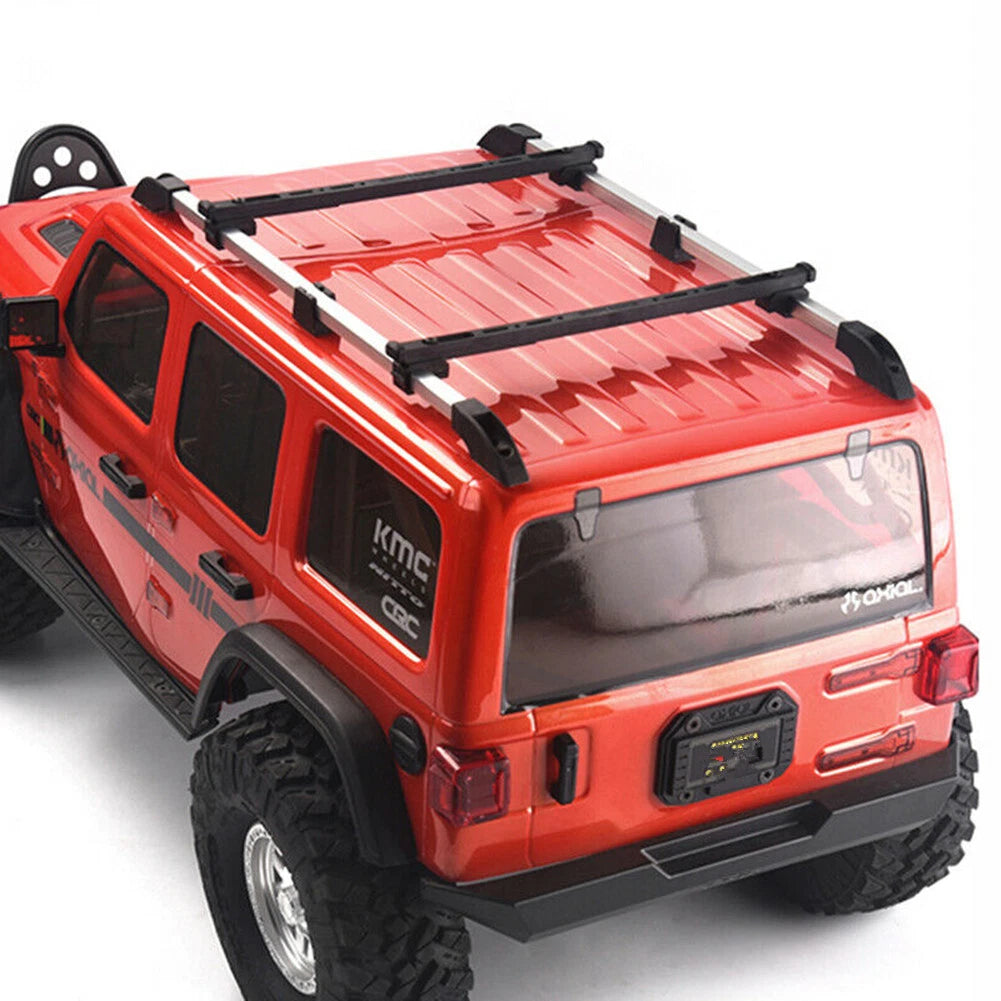 Adjustable Aluminum Alloy Decor Roof Luggage Rack for 1/10 RC Crawler Car DIY