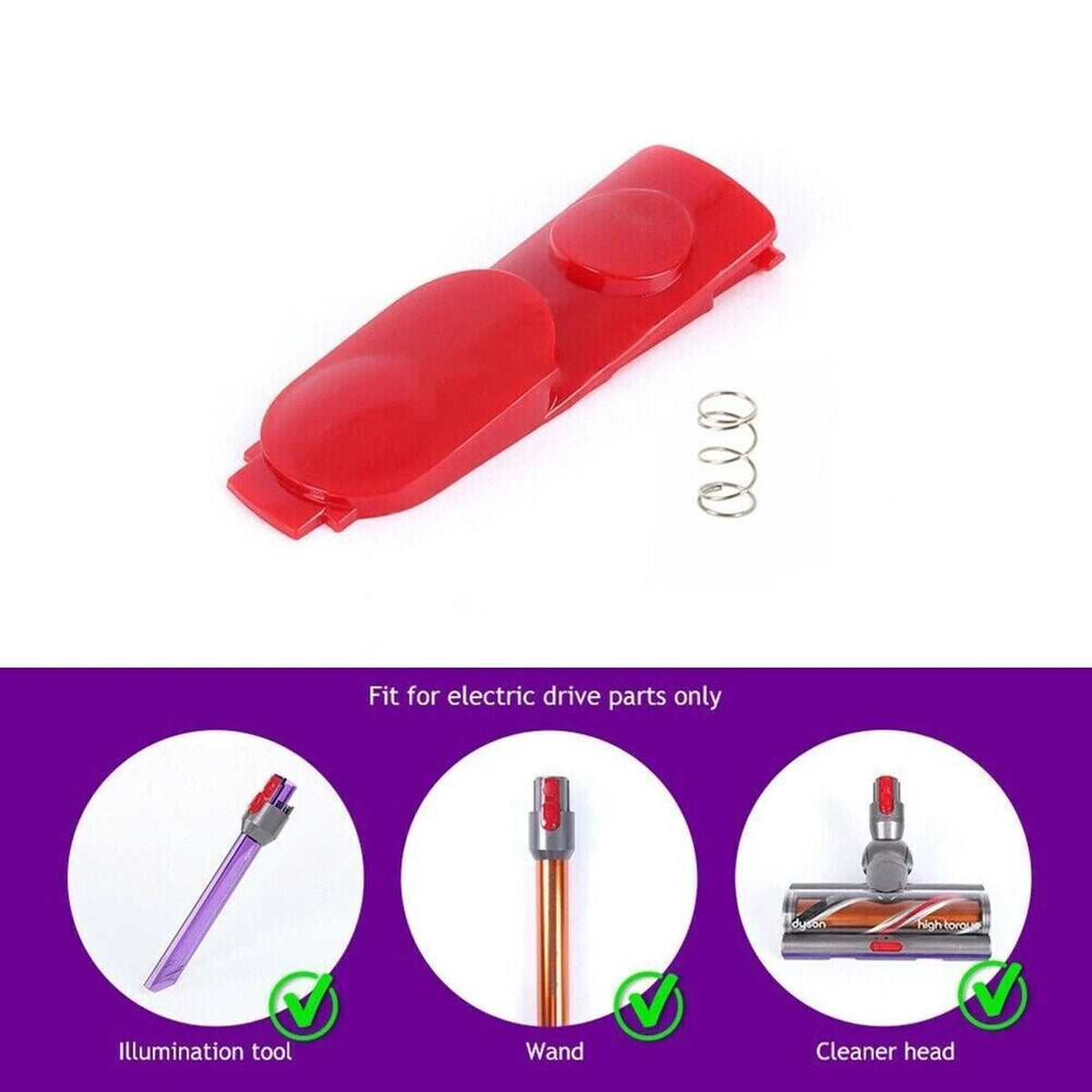 Plastic Handle Switch Button For Dyson V7 V8 V10 V11 V15 Vacuum Cleaner