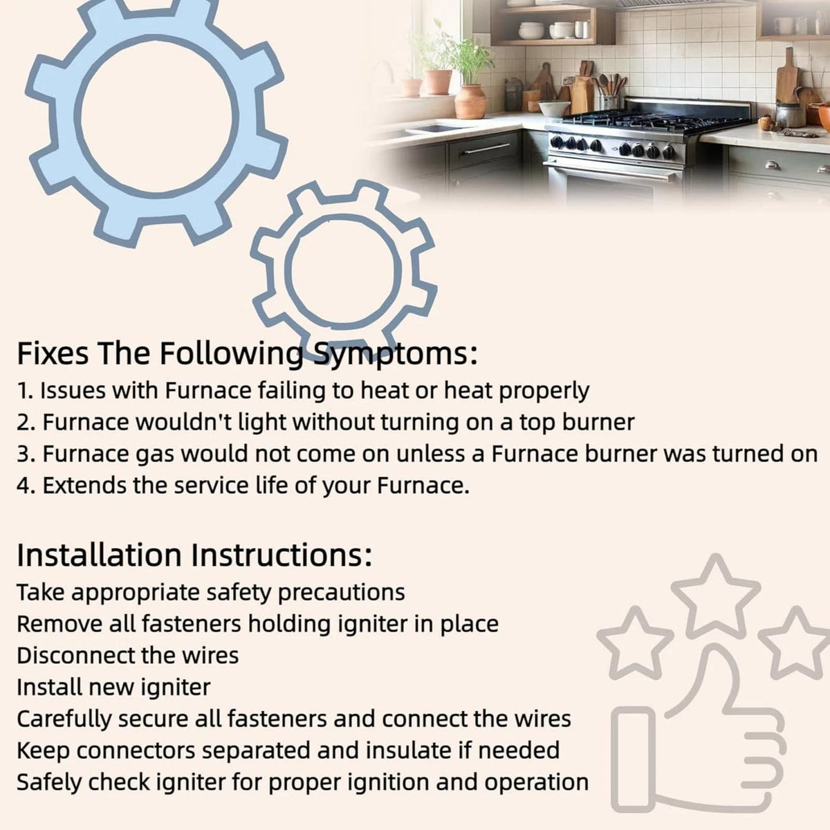 S1-025-32625-000 Hot Furnace Igniter For York Coleman Luxaire Replacement Kit