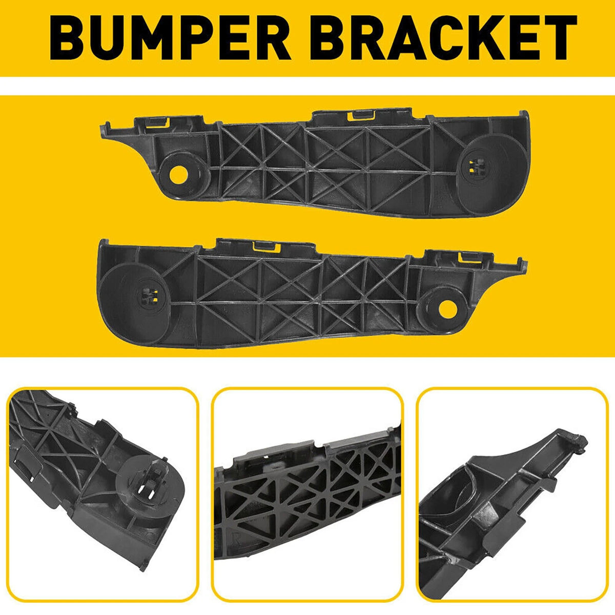 2* Front Bumper Brackets Retainers 2006-2012 For Toyota Rav4 Driver Passenger