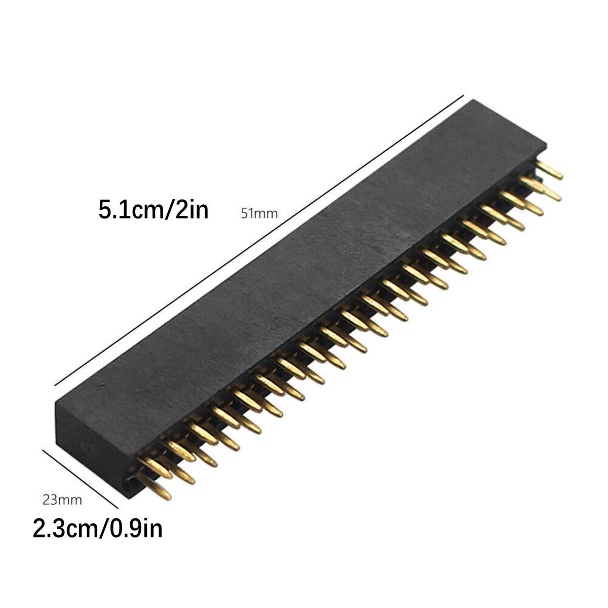 4x 2x20 PIN Board Dual Male Header Extension Socket For Raspberry Pi Zero/Zero W