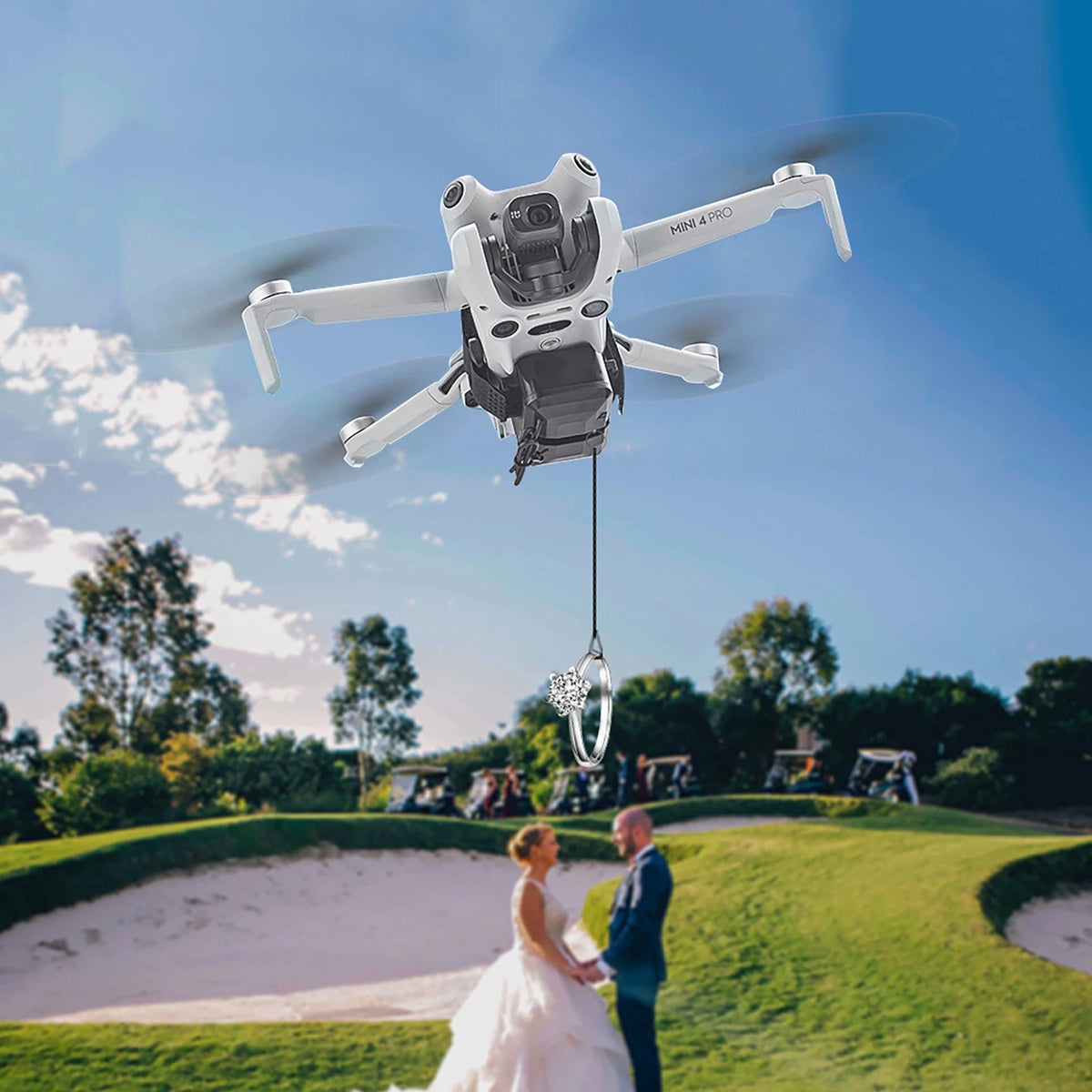 Dropping System Payload Delivery Thrower Air Dropper Device For DJI Mini 3/4Pro