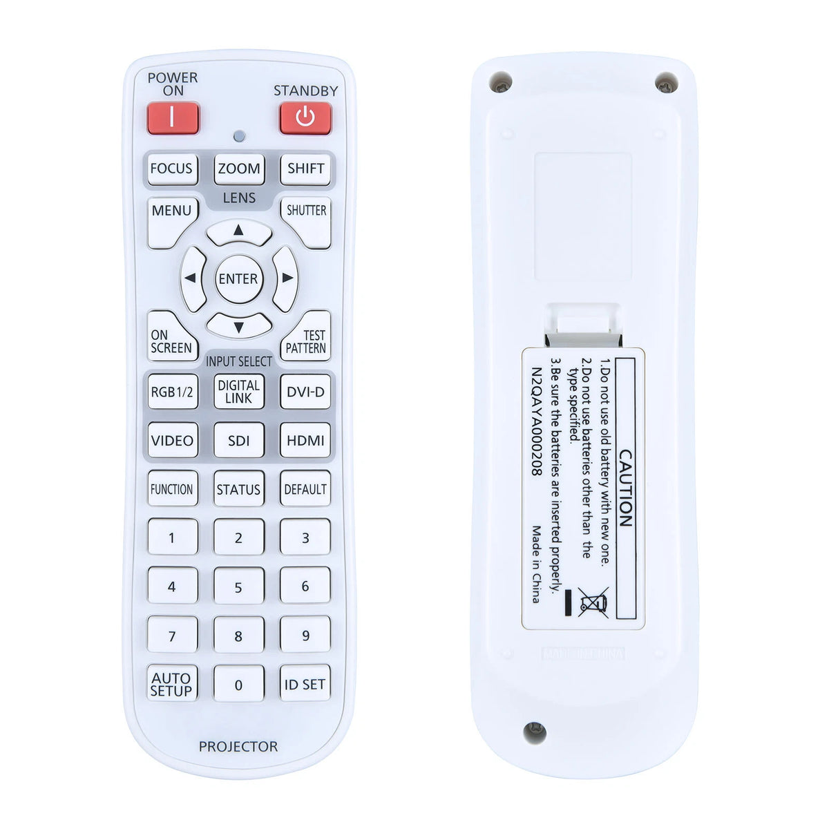 N2QAYA000208 For Panasonic LCD Projector Remote Control PT-MZ10KL