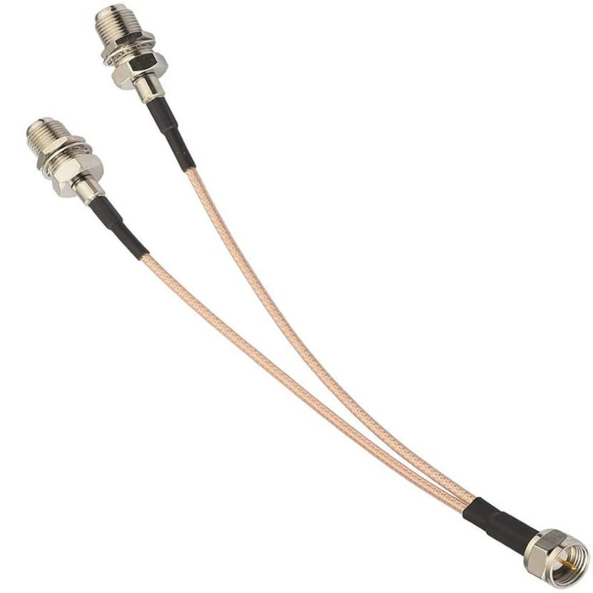 1*50 ohm F Type Coax Cable Splitter To F Dual Female 3 Way RG316 Coaxial Cable