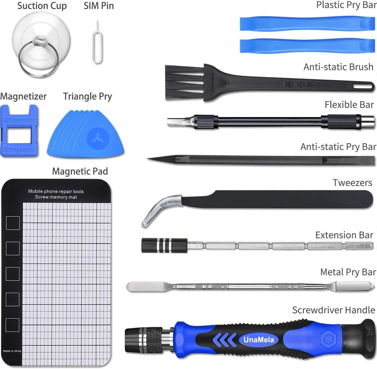 PC Building Tool Kit 140-IN-1: Computer for Repair & Assembly, Blue