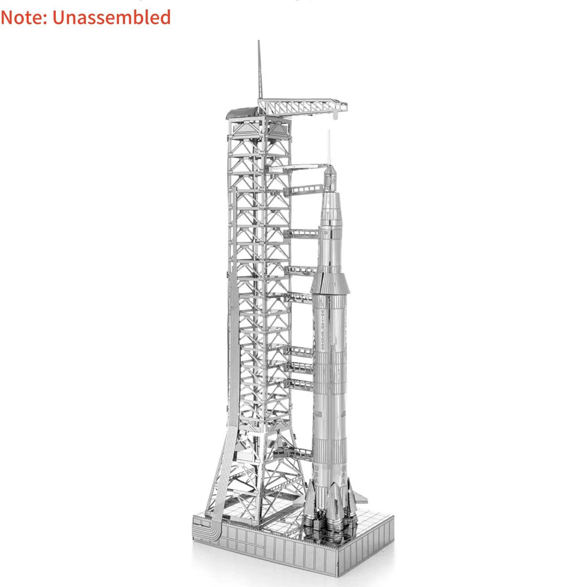 15cm X 5cm 1:770 Metal USA Apollo 11 Saturn V w/ Gantry Unassembled Model