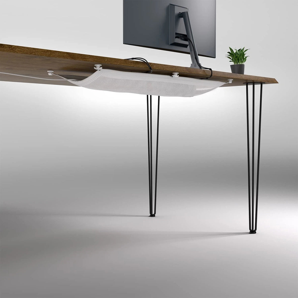 Cable Management net - Under Desk Wire - 63,5 x 24 cm, White