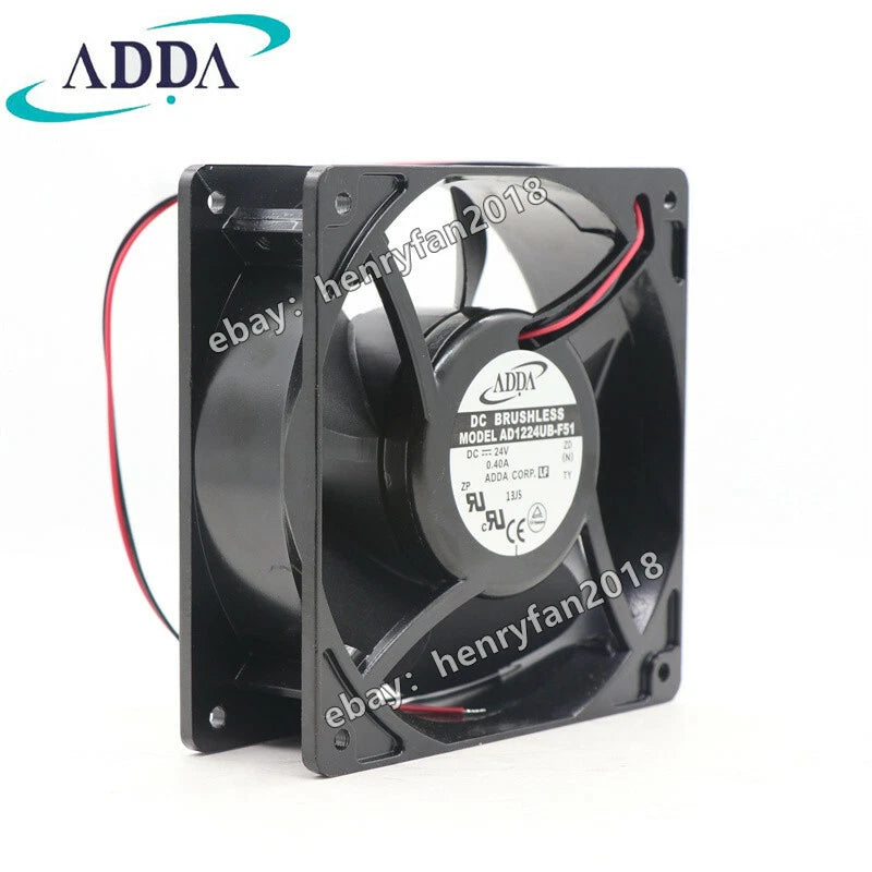 ADDA AD1224UB-F51 Axial Fan DC 24V 0.40A 120*120*38MM Brushless Case Cooling Fan