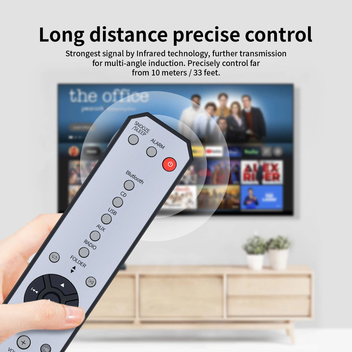 ZN26440 Remote Control For Yamaha ISX-803 ISX-B820 ISX-800 MCR-B043D