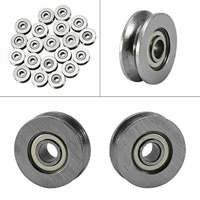 10Pcs V623ZZ Groove Guide Pulley Rail Ball Bearings For Linear Motion System