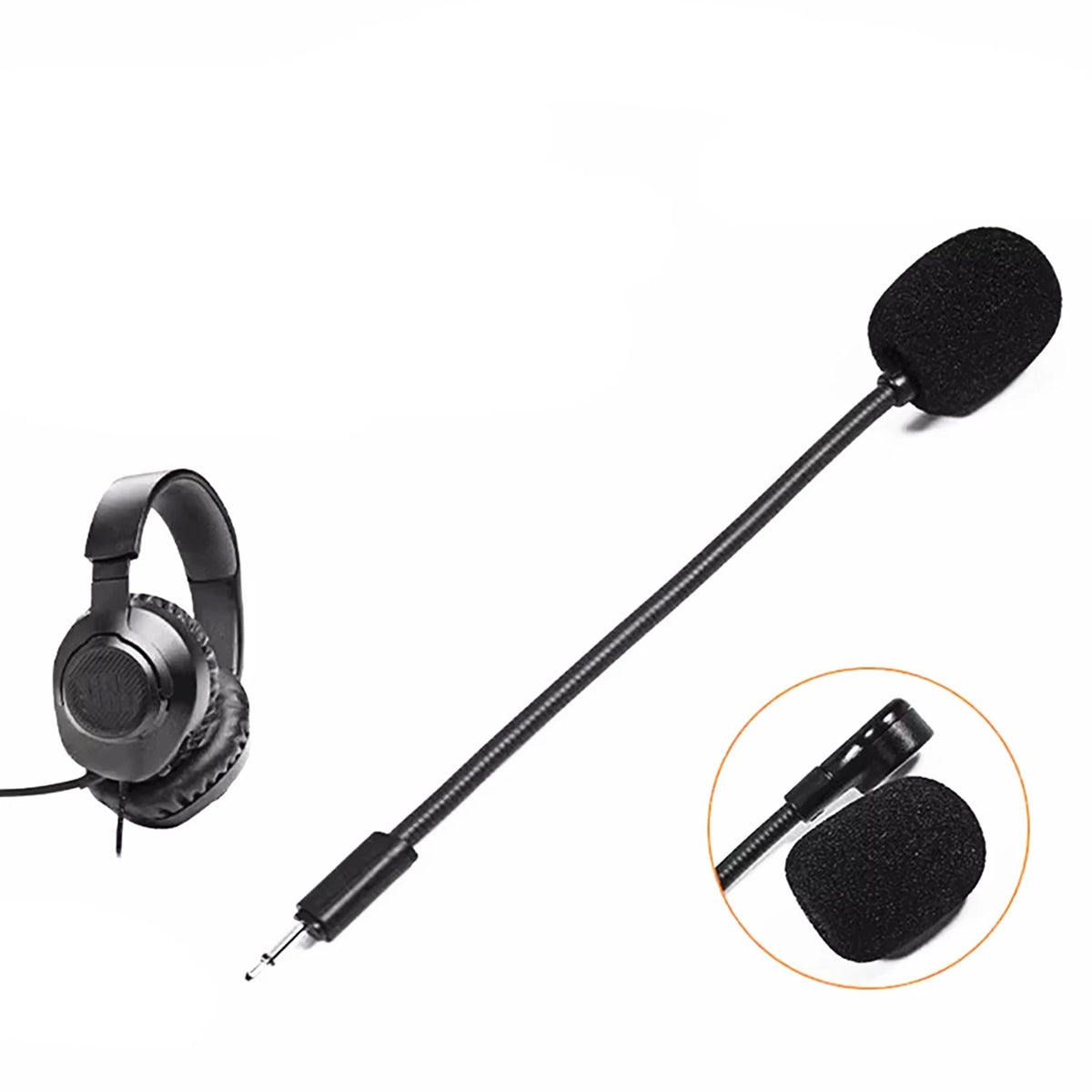 Replacement Black Microphone Mini Mic for JBL Q100 Headset Headphone