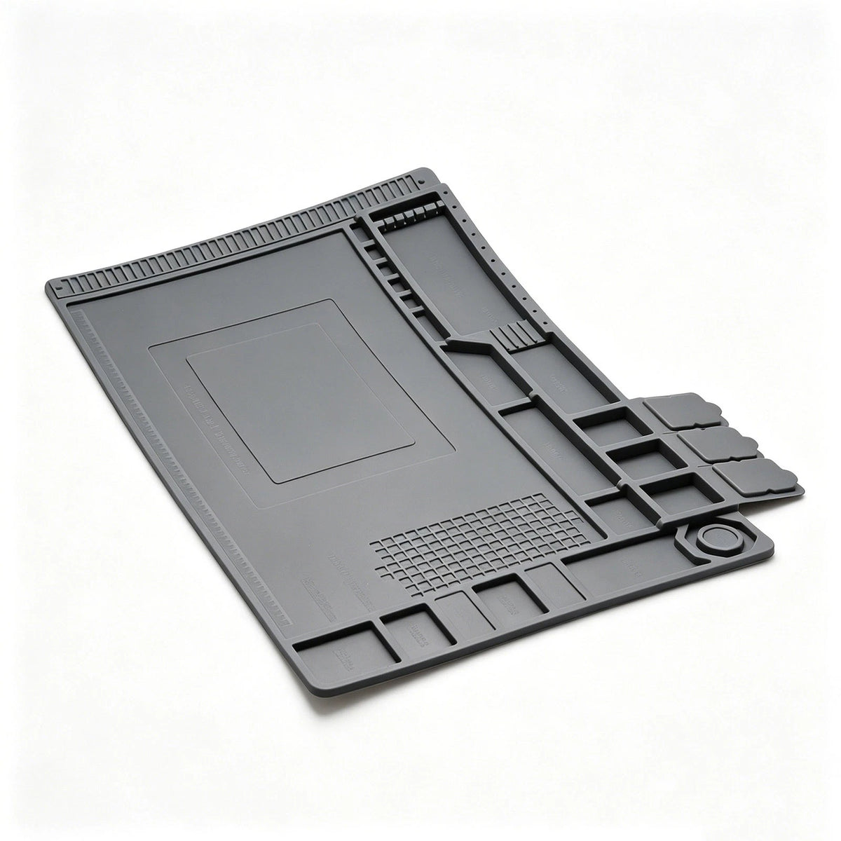 932°F Silicone Soldering Mat Flexible Magnetic Parts Tray for Watch Camera Fix