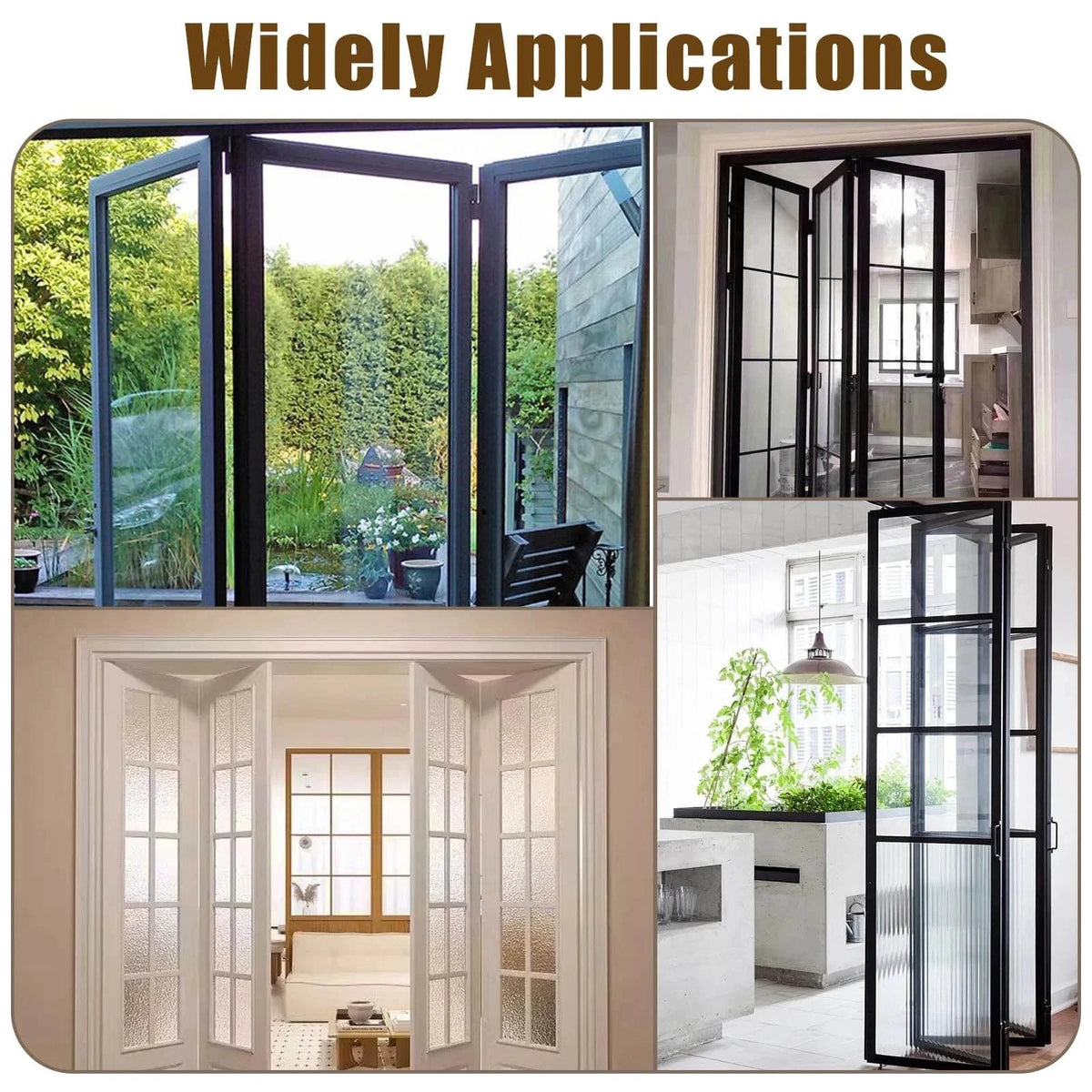 Complete Bifold Door Hardware Replacement Kit for 1-1 3/8 Inch Thick Doors