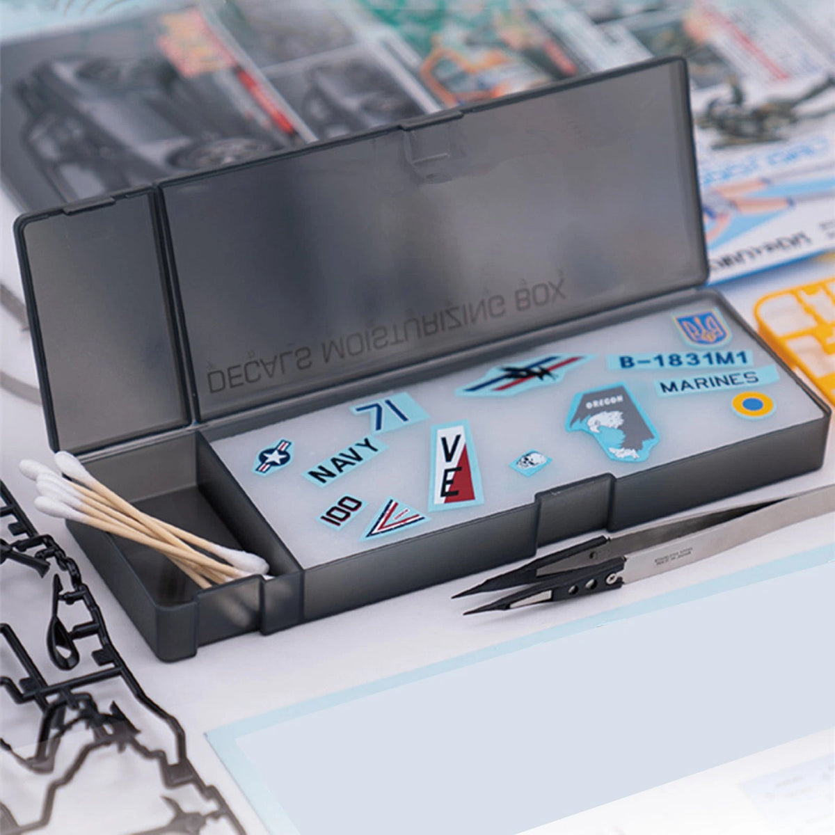 DIY Making Water Decals Sticker Box Hobby Hand Crafts for Gundam Model Tools