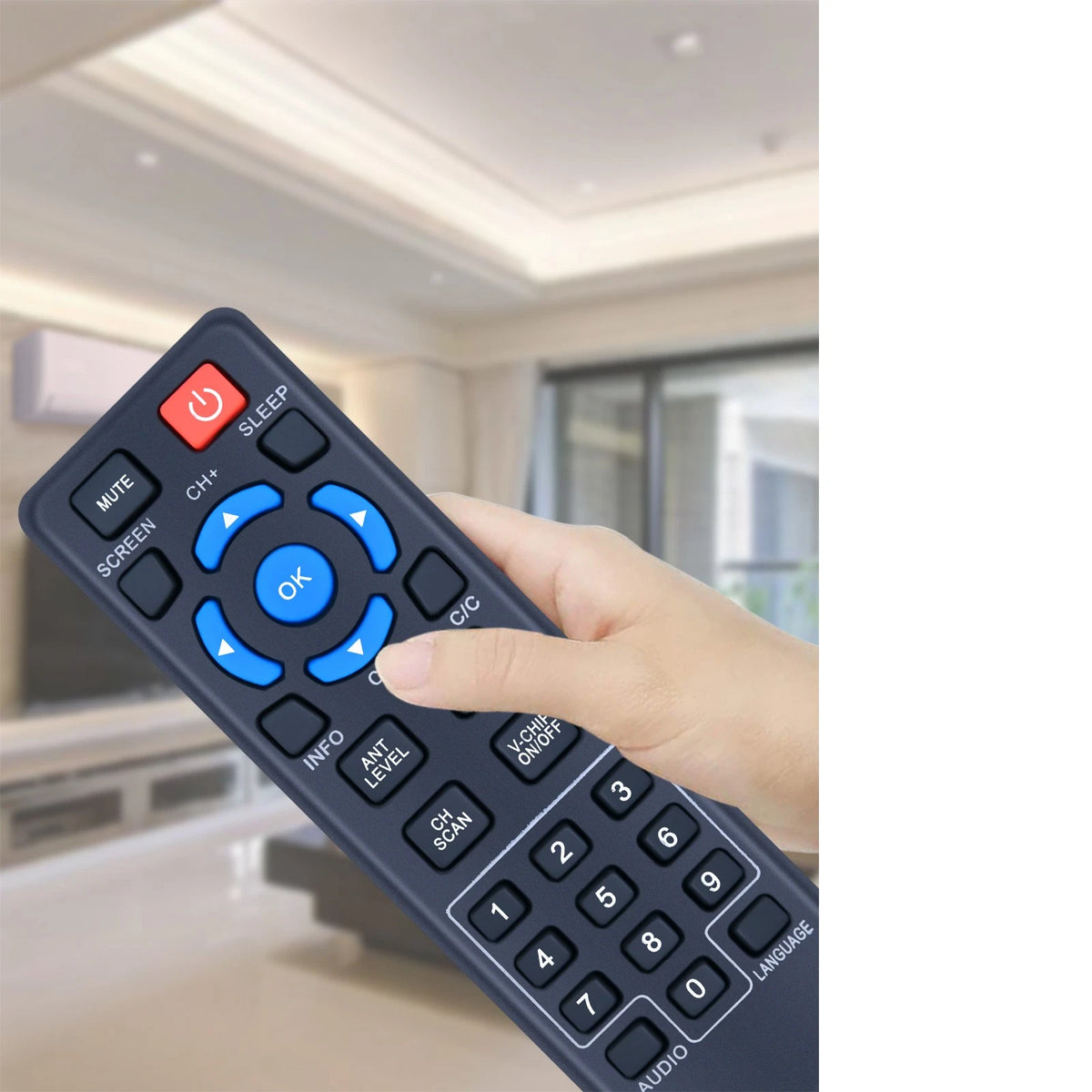 Remote Control For Sansonic FT-300A Digital To Analog TV Converter Box