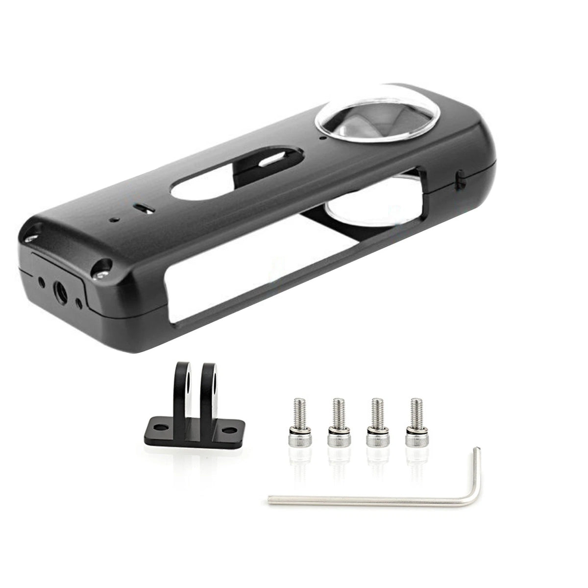 Aluminum Alloy Protective Metal Cage Case With Lens For Insta360 X3 Camera