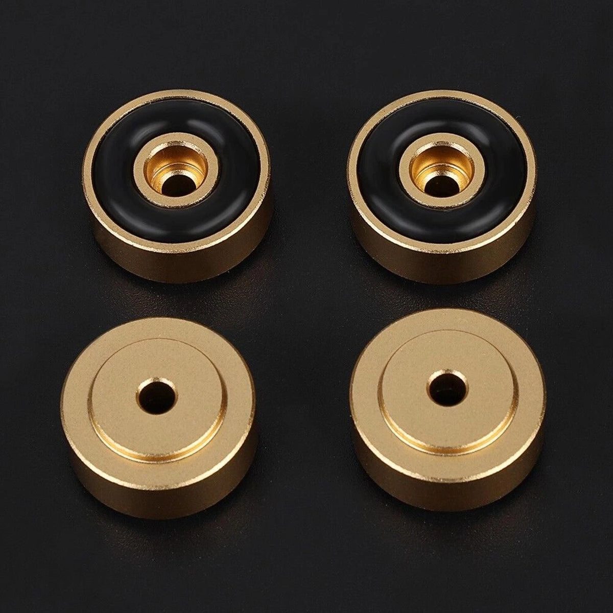 4pcs 20x8mm Aluminum Isolation Feet Stand For CD Turntable Radio AMP Amplifier D