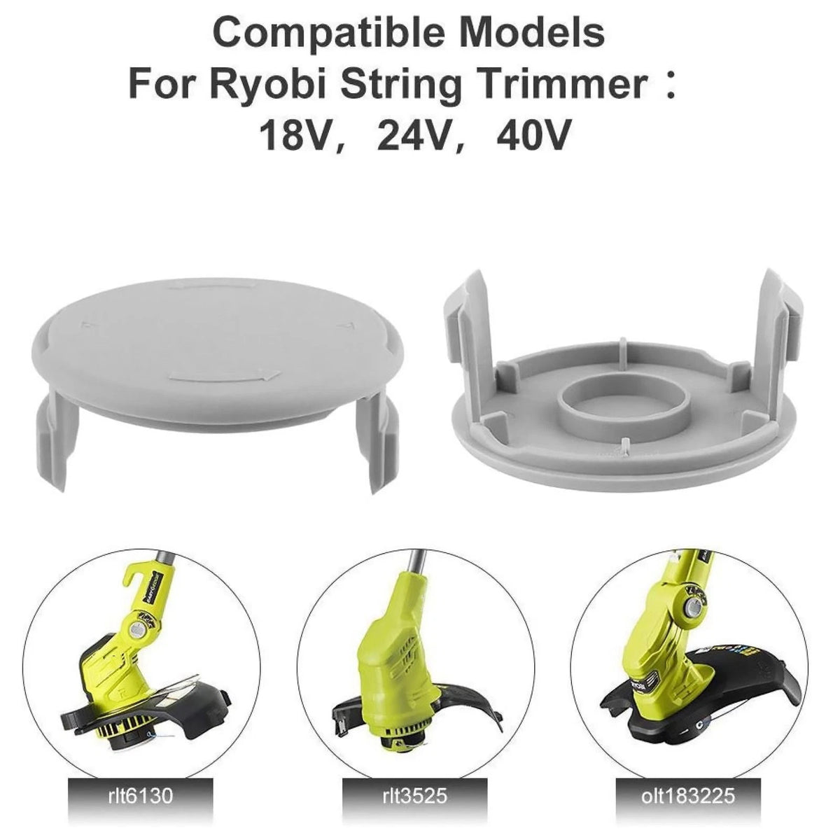 522994001 Spool Cap Cover For Ryobi 18V 24V 40 V Cordless String Trimmer