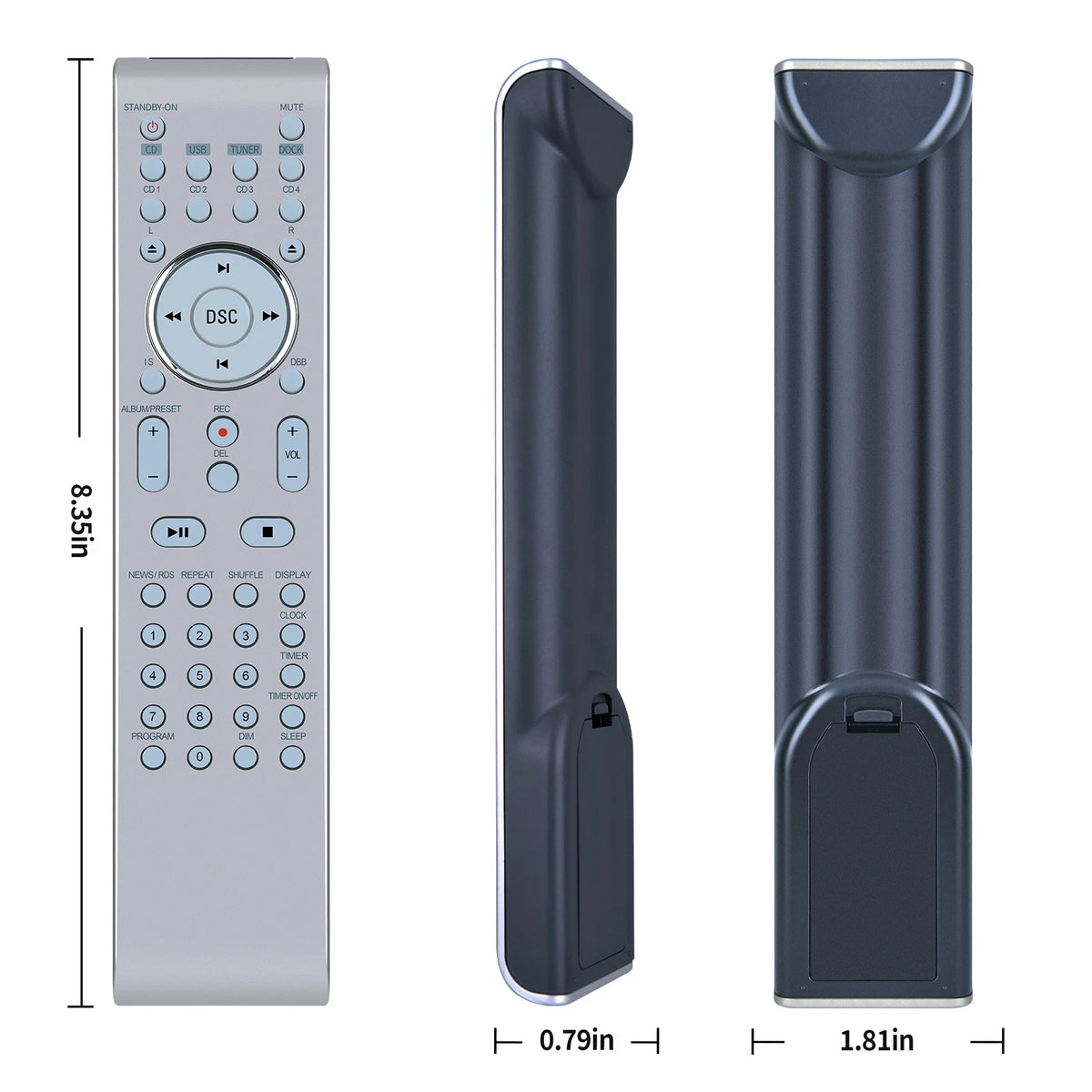 PRC501-08 Remote Control For Philips Micro Hi-Fi System MCM309R/37