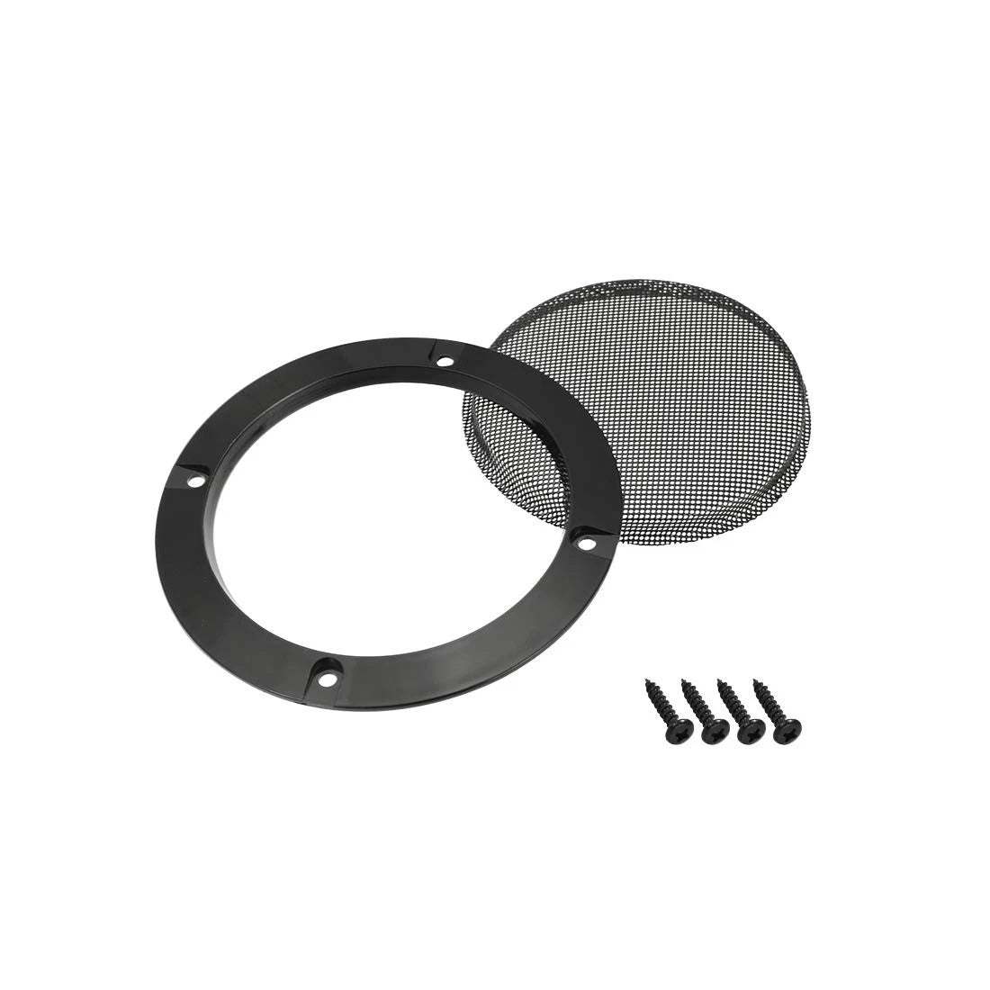 uxcell 2pcs 2" Speaker Grill Mesh Decorative Circle Woofer Guard Black