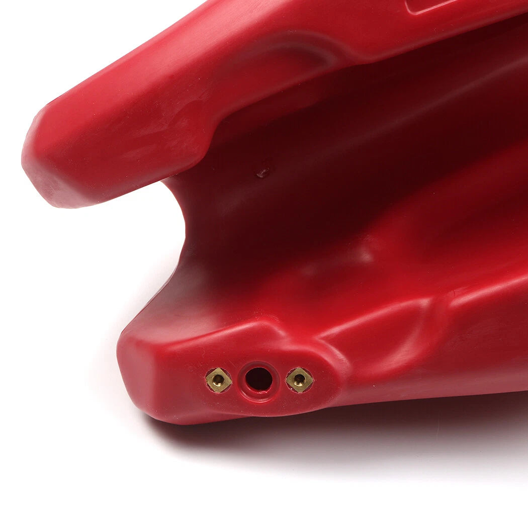 Red plastic fuel tank with cap and petcock for Honda XR200R 1985-2002