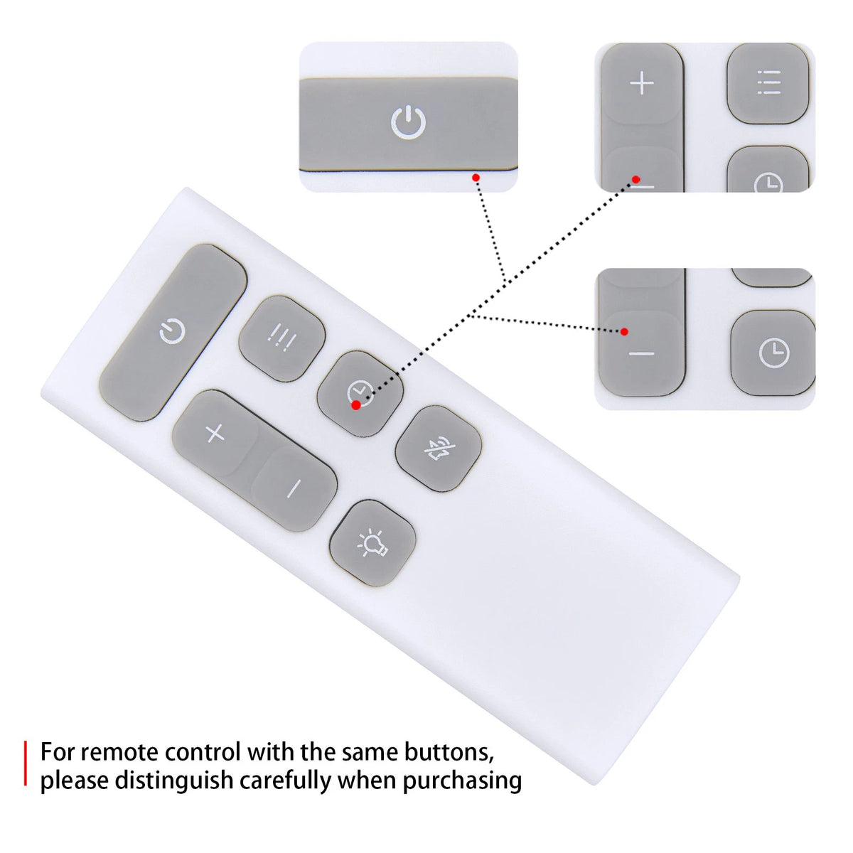 Replacement Remote Control For Dreo Smart Wall Heater WH517S DR-HSH017S