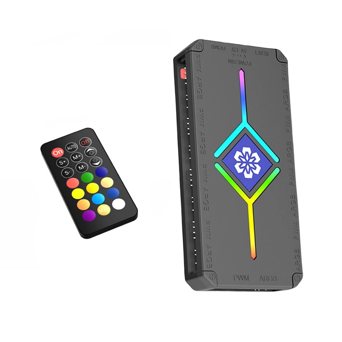 Motherboard Sync ARGB Hub for Aura Mystic Light RGB Fusion w/Remote Control