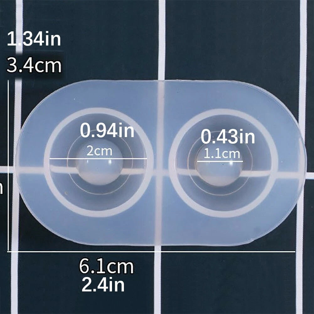 6 Sets Multifunctional Silicone Molds Flexible Doll Eye Molds Resin Durable A
