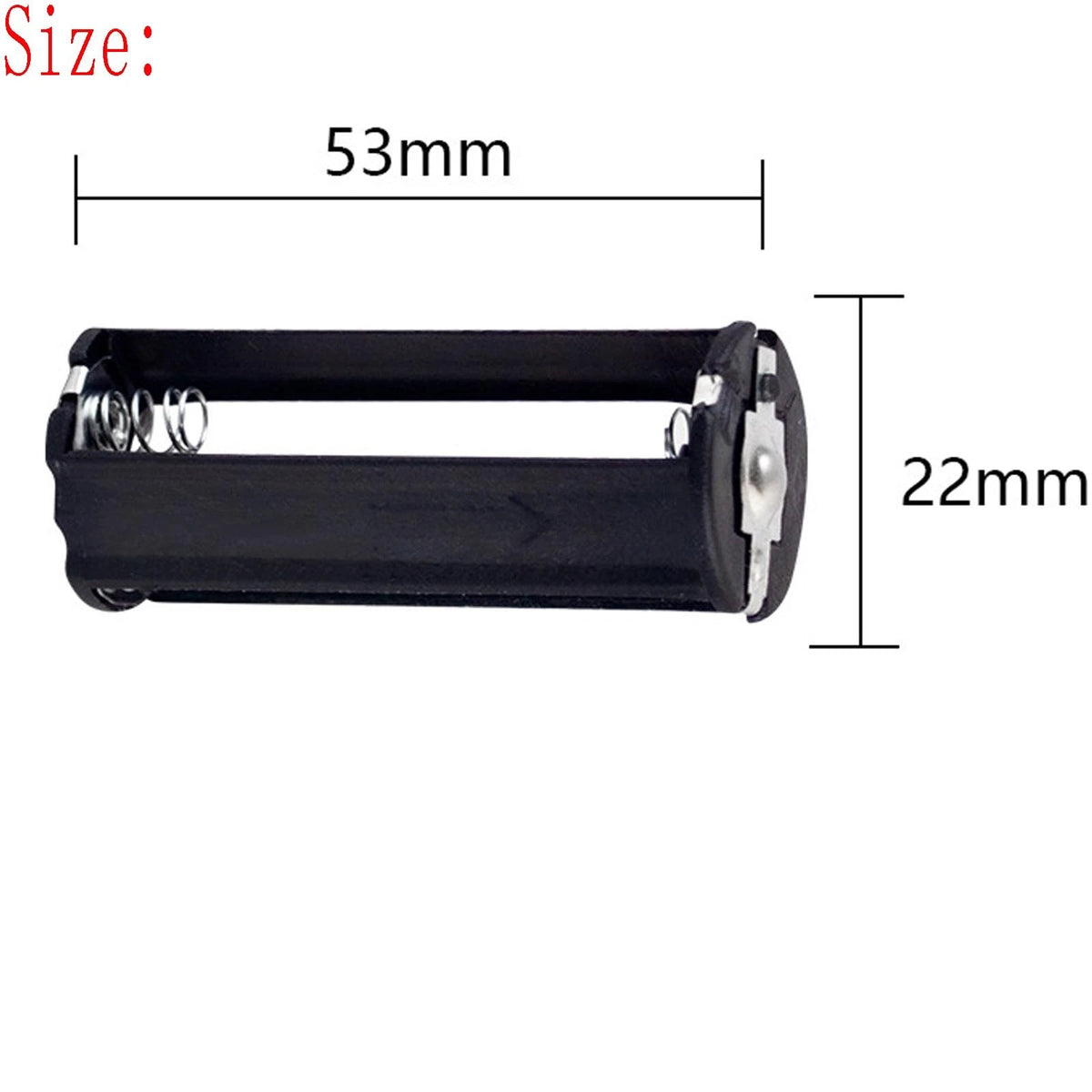 jing 3 x 1.5V AAA Cylindrical Battery Protective Cove Bracket for black