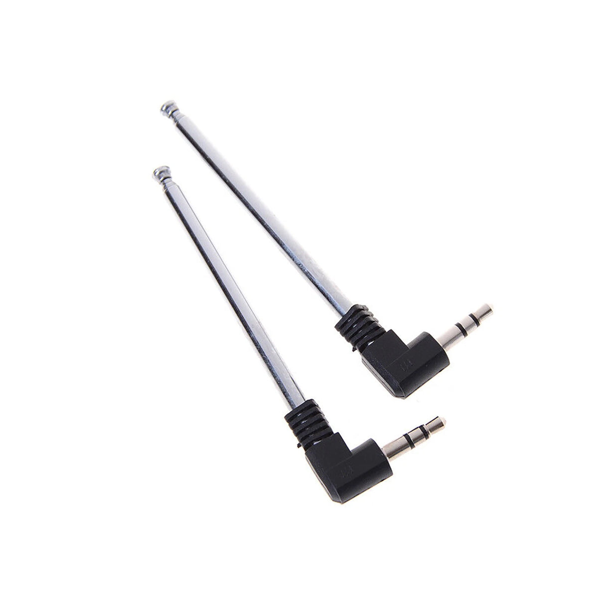 2PCS 3.5mm FM Radio Telescopic Antenna for Mobile Phone Radio Speaker