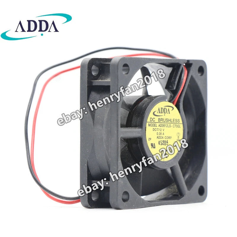 ADDA AD0612LS-C70GL Axial Fan DC 12V 0.08A 60*60*20mm For Chassis Cooling Fan