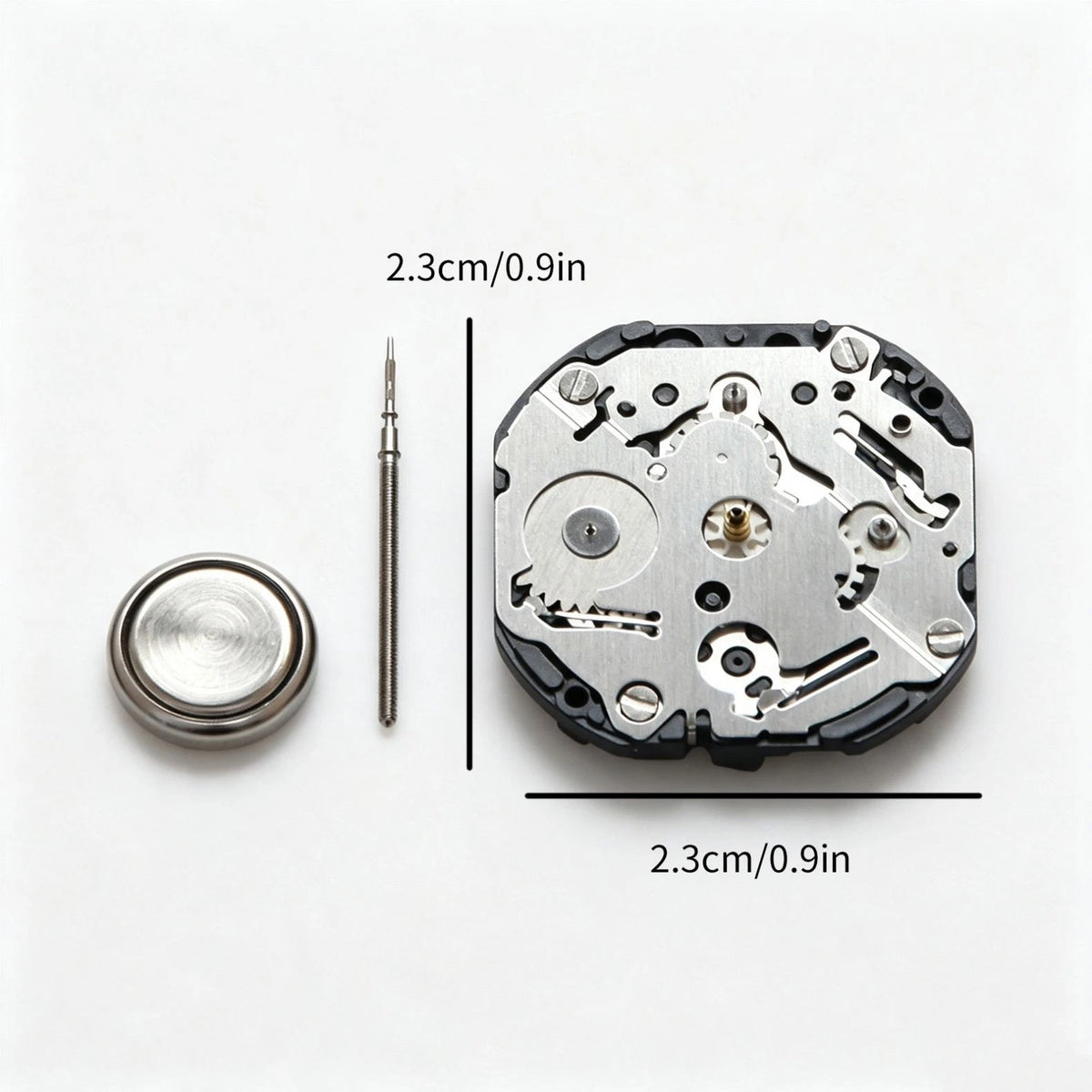 10½''' 3-Hands 3-Eye Quartz Watch Movement Replacement For Japan VX3JE Repair