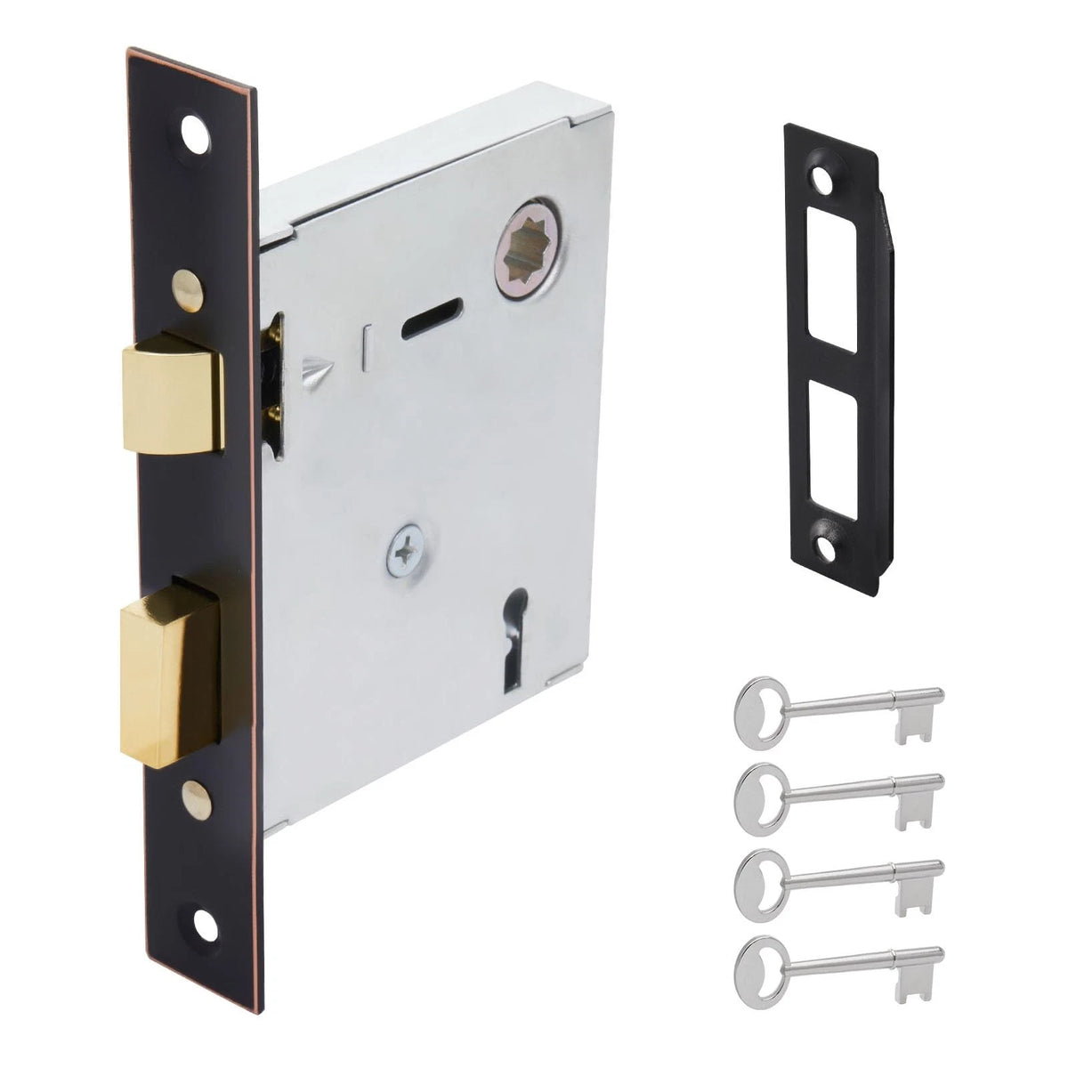 Old Mortise Lock Replacement Parts 1 Pack, Oil Rubbed Bronze