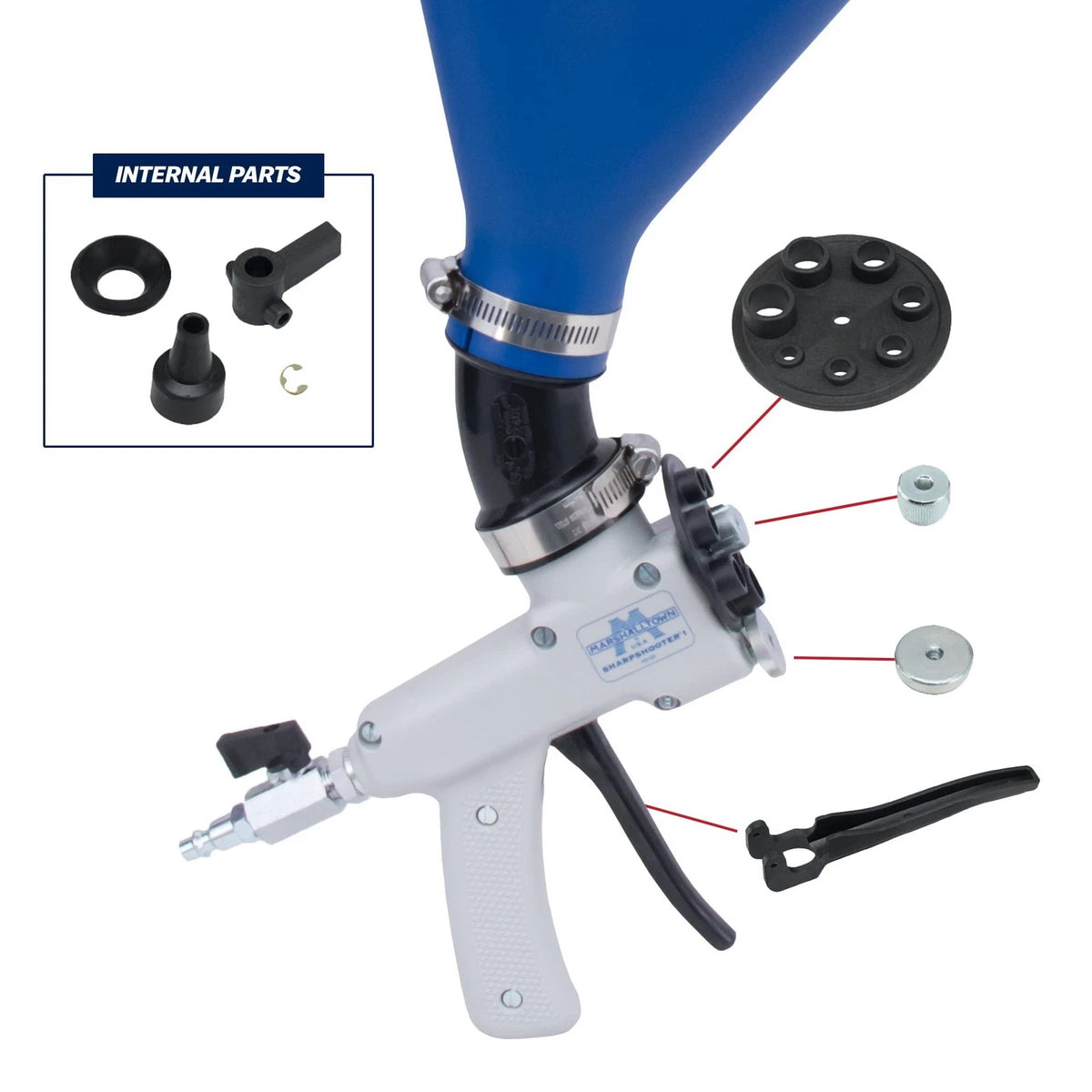 MARSHALLTOWN SharpShooter I Repair Kit for Hopper Gun, Includes 1, Multicolor