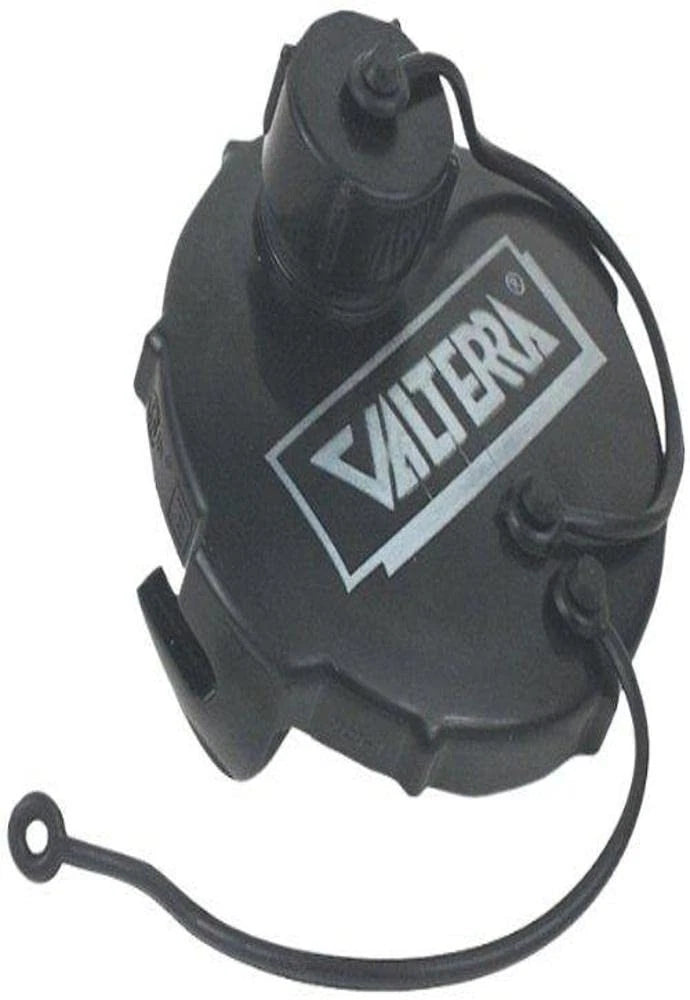 Valterra T1020-1 Waste Valve Cap - 3" with Capped 3/4" GHT, 3 Inch, Black