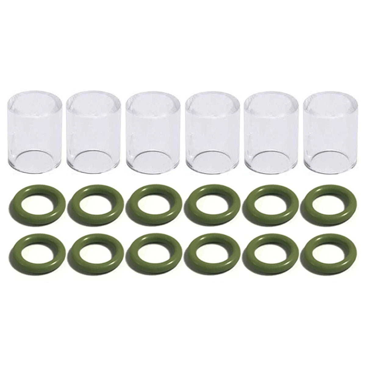 Zinger 53pcs TIG Welding Torch Stubby Gas Lens #10 Glass 53PCS, Multicolor
