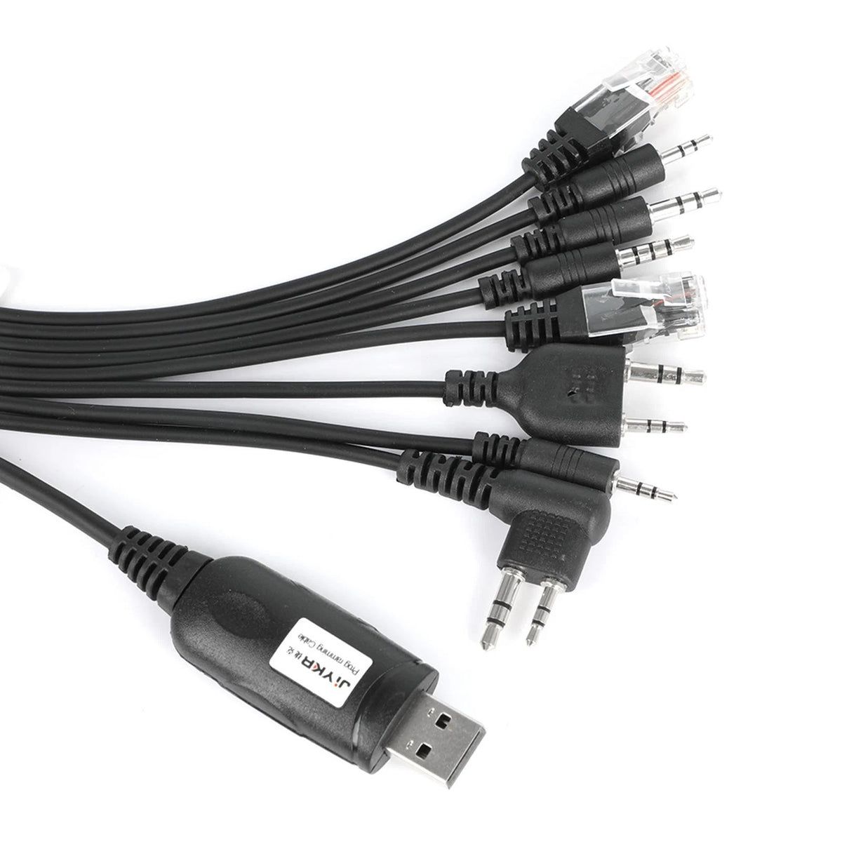 8 in 1 USB Programming Cable+Software CD For Motorola Baofeng Kenwood HYT Radio