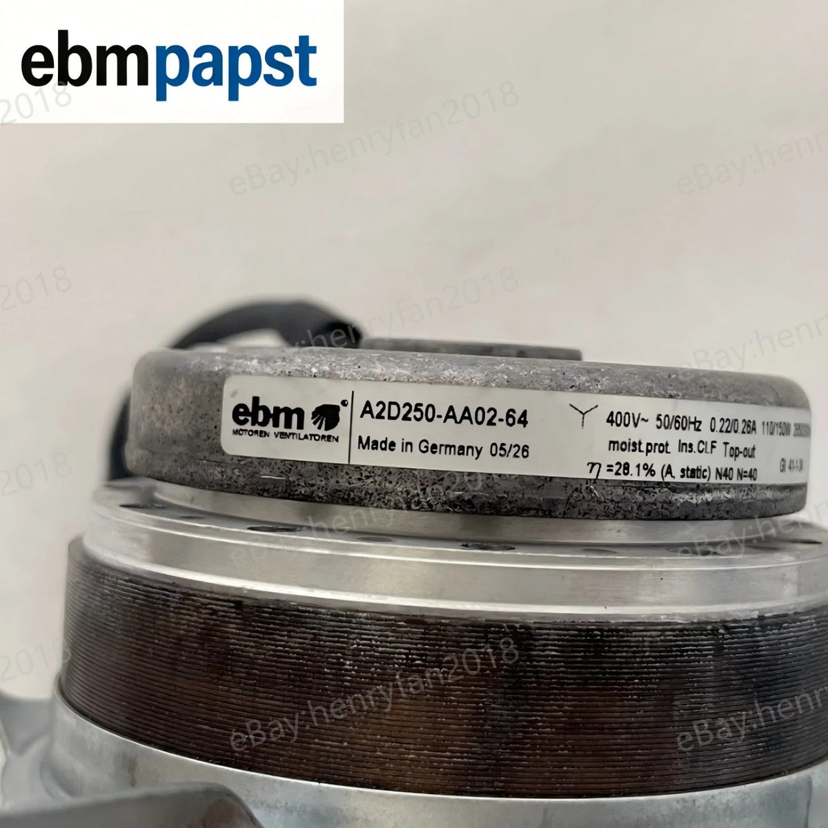 A2D250-AA02-64 for ebmpapst AC 400V Axial Fan for Inverter & Electrical Cabinet