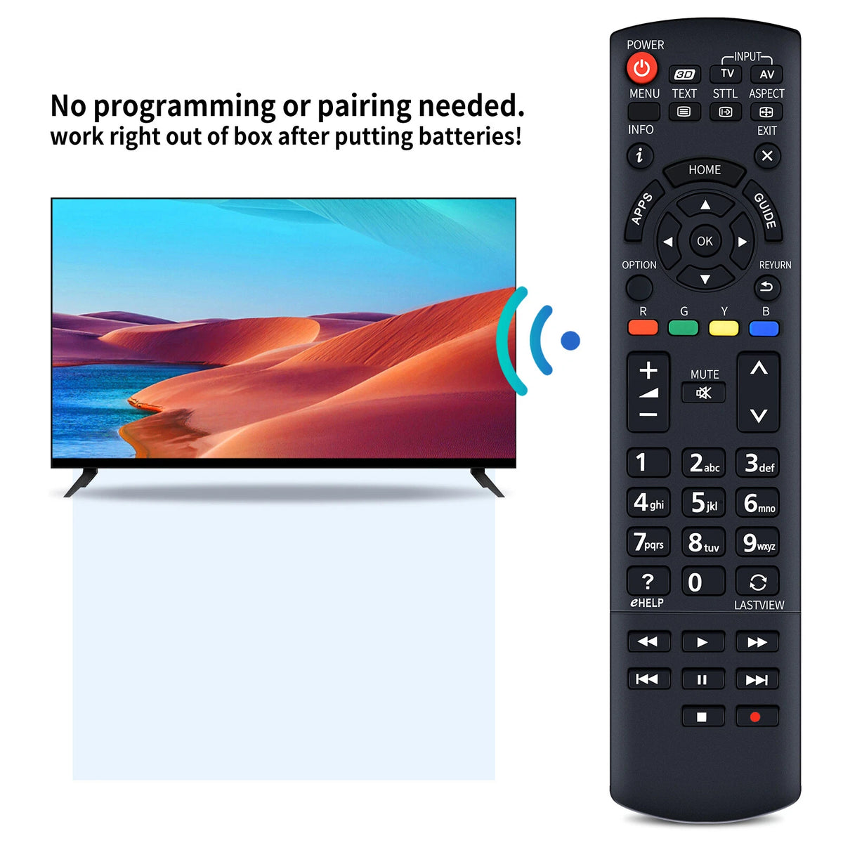 Replacement Remote Control For Panasonic N2QAYB000831