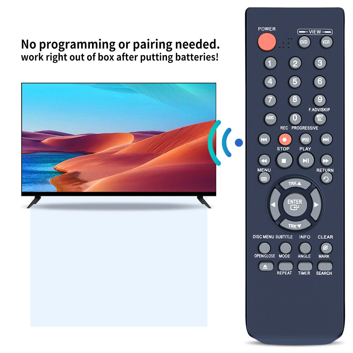 Replacement Remote Control For Samsung 00080C 00051B DVD Player